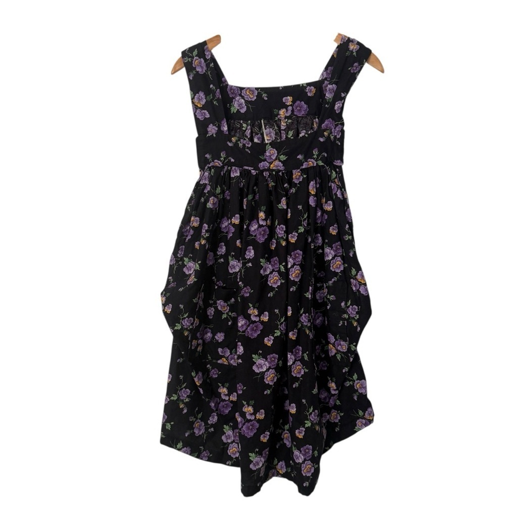 Handmade floral cottagecore mini dress or apron style - Picture 6 of 12